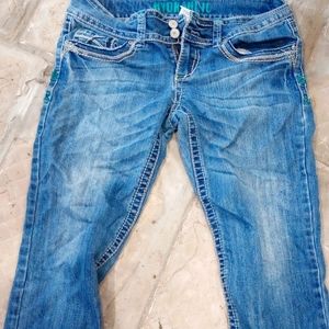 Capris blue jean